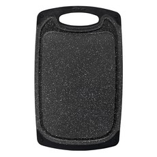 벨라쿠진 마블 양면 논슬립 사각 도마, 블랙, 1개