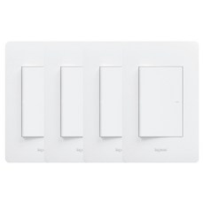 Legrand 羅格朗 Tabian 1開關 Simple 白色, 4個