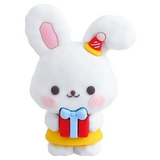 PDS홈데코 복슬복슬 파티 토끼 PVC 인테리어 장식품 피규어 선물복슬이, 혼합색상