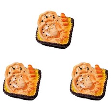 PDS家居裝飾 美味FOOD磁鐵 04 3入, 混合色