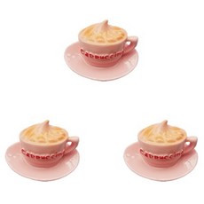 PDS家居裝飾 PINK 廚房磁鐵 卡布奇諾 3入, 混合色