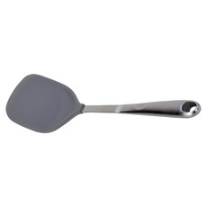 Chieh Pao 潔豹 304不銹鋼 大和矽膠雙向煎匙, 湛灰色, 1支