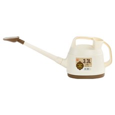 썬앤드림 高級園藝用澆水壺 3.3L, 1個, 米色
