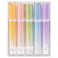 Deli Nusign Jumbo 多功能筆尖口袋型螢光筆5色組, 混合色, 5個