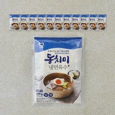 생채움 동치미 냉면육수, 320g, 12개
