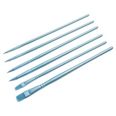 루미온 아티스트 붓세트 블루, 1세트, 2호, 4호, 4호, 6호, 8호, 10호