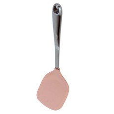 Chieh Pao 潔豹 304不銹鋼 大和矽膠雙向煎匙, 玫瑰紅, 1支