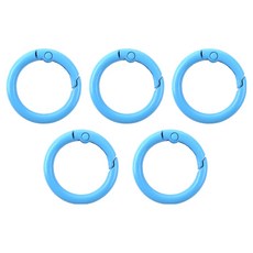 리코즈 컬러 O링 키링, 하늘, 5개