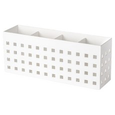 日式磁吸四格收納架 24.5 x 7.2 x 10.5cm, 1個, 白色