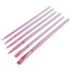 루미온 아티스트 붓세트 퍼플, 1세트, 2호, 4호, 4호, 6호, 8호, 10호