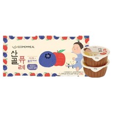 에코맘의산골이유식 산골퓨레, 1개, 200g, 혼합맛(사과/블루베리)
