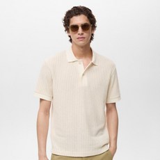 MANGO 男款 OPENP Polo 針織短袖襯衫 87049218