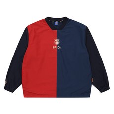 Hyungji 巴塞隆納經典線條梭織大學T EBCZSWST1