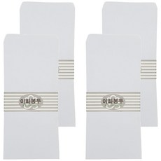 Ehwa 無印刷 標準信封 70g 100 x 205 mm 100入, 白色, 4個