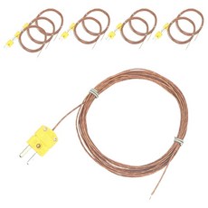 OMEGA Engineering K型熱電偶測溫線 回溫爐/高溫用 GGK30 線 + 點焊 100cm, 10捲