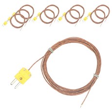 OMEGA Engineering K型熱電偶測溫線 回溫爐/高溫用 GGK30 K頭 + 線 + 點焊 100cm, 10捲