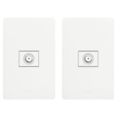 Legrand 羅格朗 Taviang CATV 2孔 1m 簡約白 7.6 x 12 x 4 cm, 2個