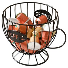 All-High 多用途鋼製咖啡膠囊收納盒, 1個, 馬克杯黑色