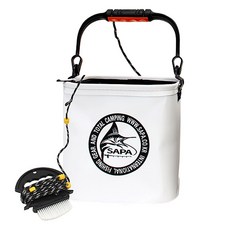 싸파 접이식 사각 솔 두레박, 화이트