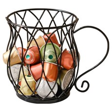 All-High 多用途鋼製咖啡膠囊收納盒, 1個, 茶壺黑色