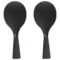 不沾飯粒站立式飯匙, 2個, 黑色