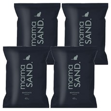 마마샌드 미국산 와이오밍 벤토나이트 고양이 모래, 4.5kg, 4개, 언센티드 무향