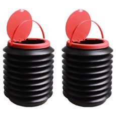 Signpost 露營車宿車用便攜式伸縮垃圾桶, 黑色 + 紅色