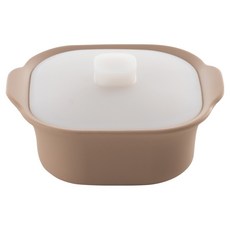 FLaiTO MOLAK鉑金矽膠方形蒸鍋 小 600ml, 可可, 1個