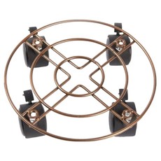 Masyatoo 鋼製附輪花盆架, 1個, 金色