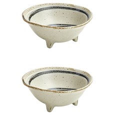 陶瓷龍捲風三腳小菜盤 中, 2個, 混合色