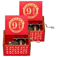 Bisou Merveille 時尚室內裝飾手動音樂盒 2入, 紅點 934