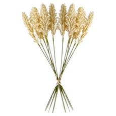 Green Hug 室內裝飾人造花, 2個, 燕麥白