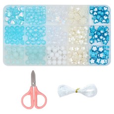 코히모 팔찌 목걸이 비즈 DIY 만들기 세트 5W0428, 혼합색상, 1세트