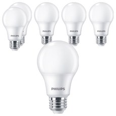 PHILIPS 飛利浦 LED燈泡 球泡 燈具 照明 8W, 6個, 晝光色
