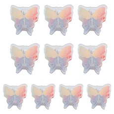 머니풀 나비 아크릴 클립집게, MF레인보우, 10개