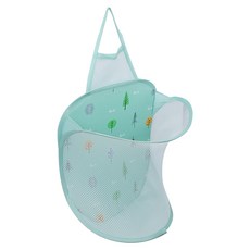 葉子小舖 壁掛網狀折疊衣物收納籃, 顏色隨機