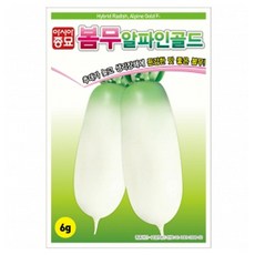 아시아종묘 봄무 알파인골드 씨앗 6g, 1개