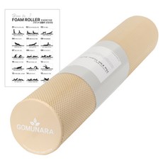 고무나라 슬림 EVA 폼롤러, 크림베이지, 1개