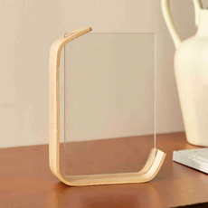 居家口袋裝飾壓克力相框, 1個, 原木色