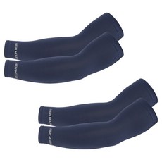 HIGH MOUNT Zecoh Himount Skinny 無縫線涼感袖套 2入, 2個, 海軍藍