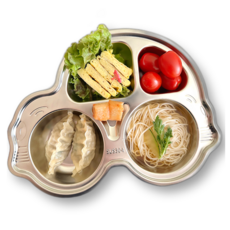 Darling Bebe 不鏽鋼孩童造型餐盤, 1個, 汽車, 餐盤