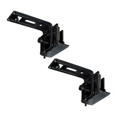 Changane 免穿洞式窗簾軌道掛勾 10 x 5.7 x 6cm, 黑色, 2個