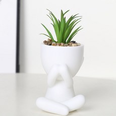 Him Room 簡約多肉植物花瓶 Type 3, 白色