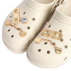 크록스 지비츠 신발 장식 골드 5종 세트 10012935