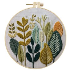 탑피아 픽앤홈 귀여운 프랑스자수 패키지, 가을낙엽, 1개