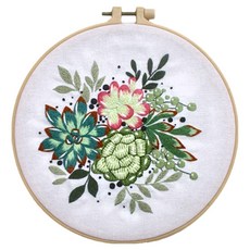 Toppia Pick & Home 植物法式刺繡套組, 1個, 多肉植物5