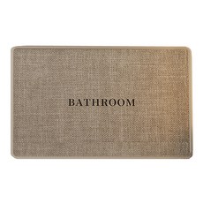 小麥購物 亞麻編織浴室防滑地墊 L220, 1個, bathroom 燕麥色