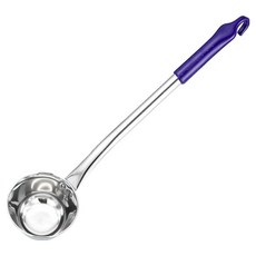 Kitchen Ire 不鏽鋼營業用長柄湯勺 200ml, 1個, 藍色
