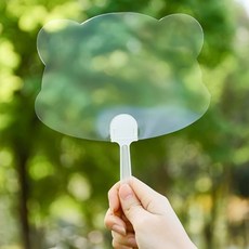 올리웰 투명 DIY 부채 만들기 세트, 곰돌이, 10개