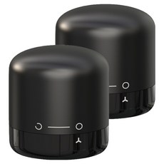 Solar Life 索樂生活 旋轉密封紅酒塞, 黑色, 2個